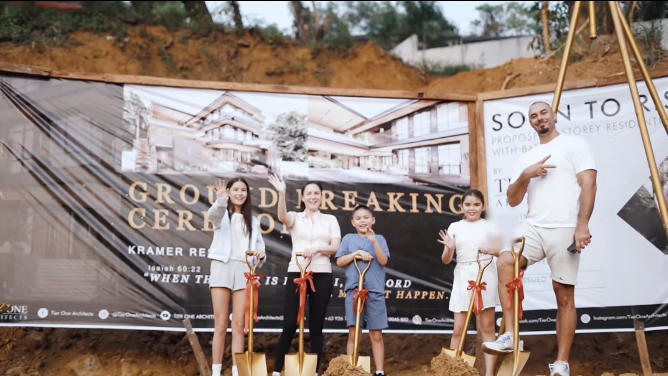 Team Kramer sinimulan na ang pagpapatayo ng bagong dream house, ibinandera ang groundbreaking